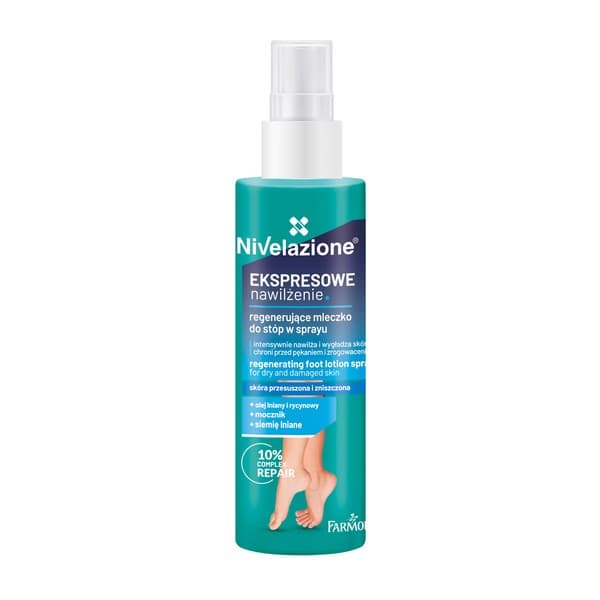 regenerujące mleczko do stóp, spray