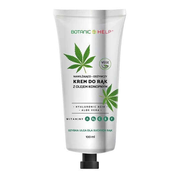 Botanic Help, nawilżająco - odżywczy krem do rąk z olejem konopnym