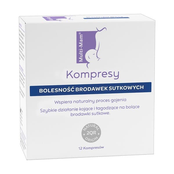 Kompresy łagodzące bolesność brodawek sutkowych