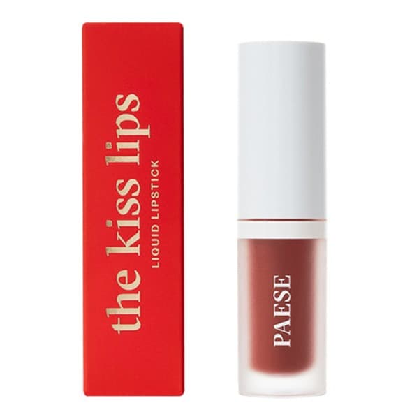 Lekka, matowa pomadka w płynie bez uczucia lepkości The Kiss Lips 04 Rusty Red Paese