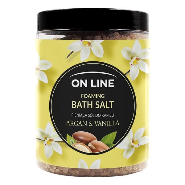 Line, pieniąca sól do kąpieli Argan & Vanilla