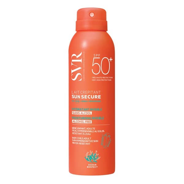 Sun Secure Lait Crepitant, nawilżająca mleczna pianka ochronna, SPF50+