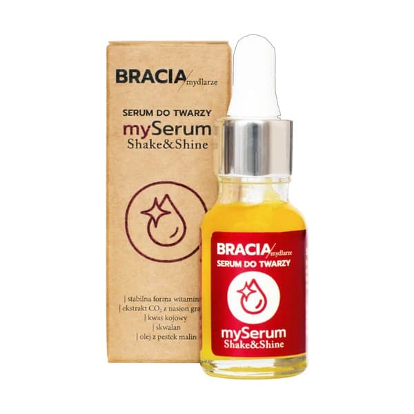 Mydlarze, serum do skóry naczynkowej z witaminą C, Shake & Shine