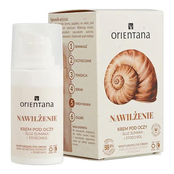 naturalny krem pod oczy ze śluzem ślimaka
