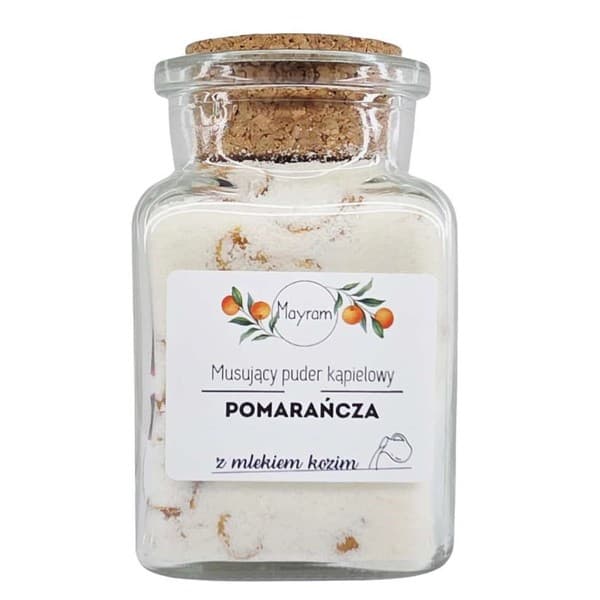 musujący puder kąpielowy, Pomarańcza