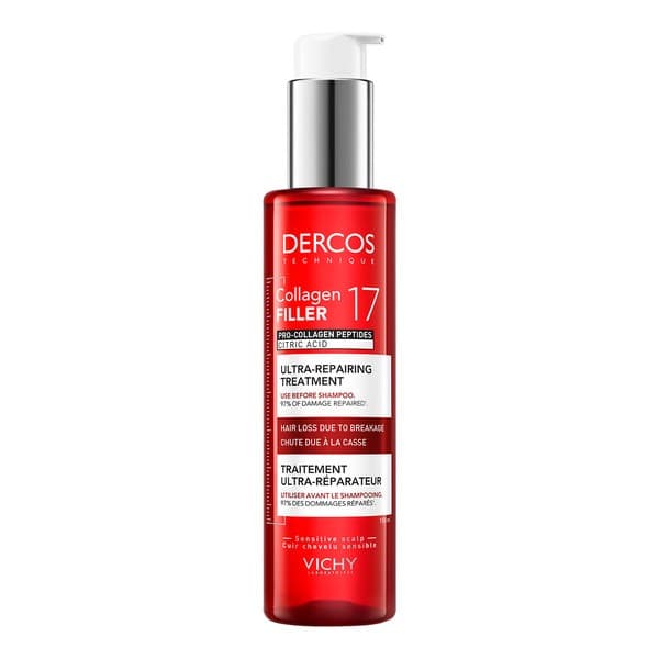 Dercos, Collagen 17 Filler, kuracja ultra-regenerująca do włosów