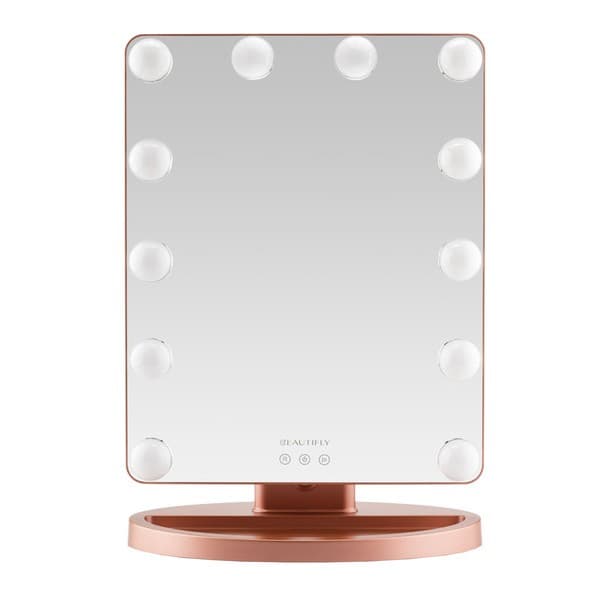 Glamour Vue Mirror, podświetlane lusterko do makijażu z regulacją światła LED