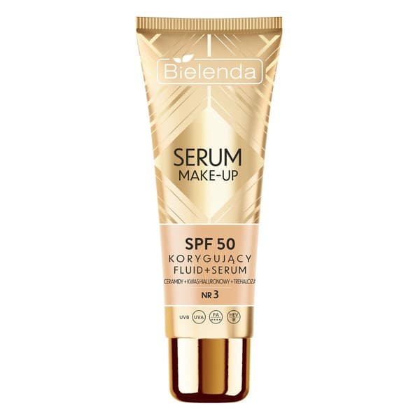 Serum Make-up, korygujący fluid+serum SPF50 do każdego typu cery, nr 3
