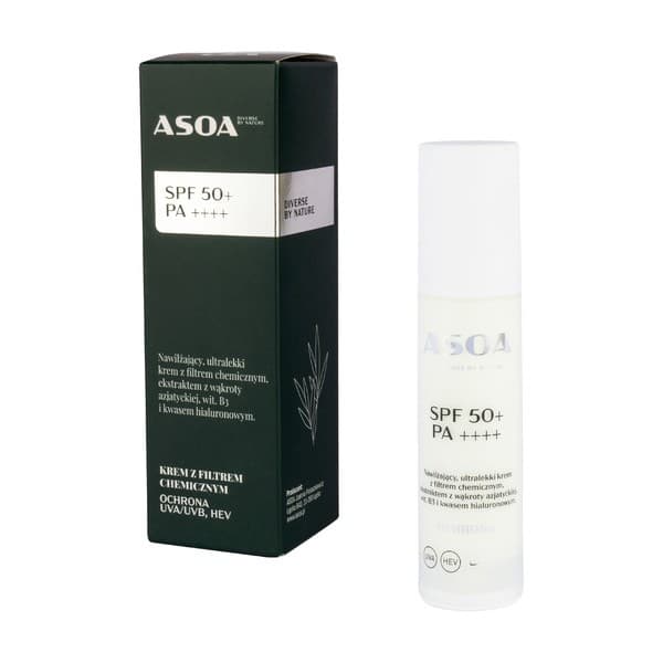 krem do twarzy SPF 50+ PA++++, chemiczny