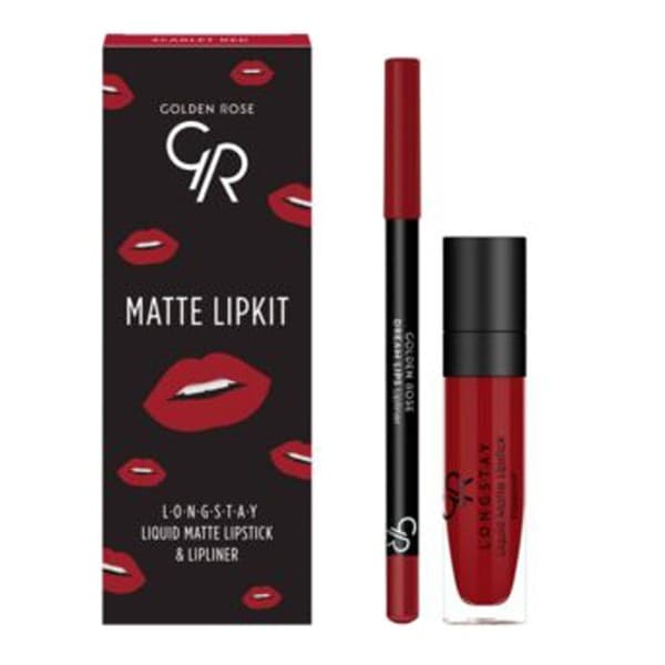Matte Lipkit, zestaw do makijażu ust, red