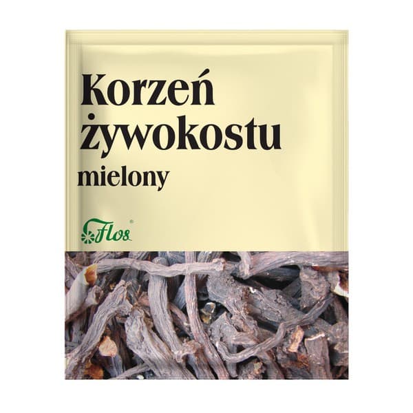 zioła do kąpieli, korzeń żywokostu, mielony
