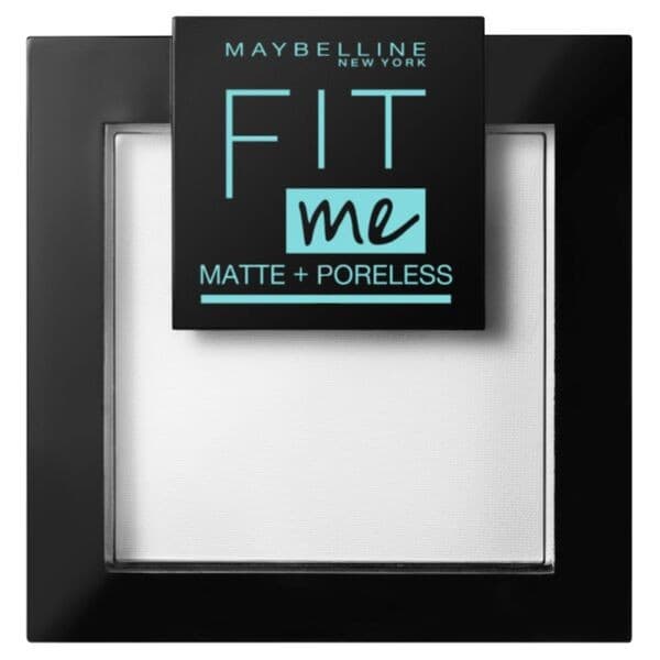 Fit Me Matte + Poreless, puder matujący do twarzy w kompakcie, 90 Transparent