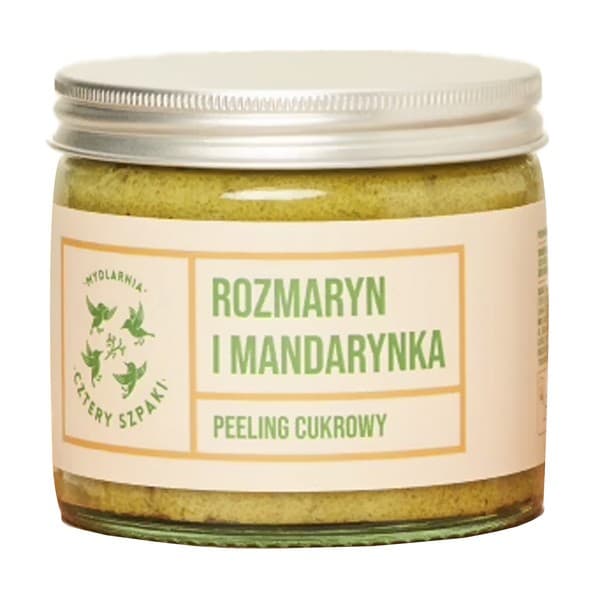 Mydlarnia 4 Szpaki, Peeling cukrowy, Rozmaryn i Mandarynka