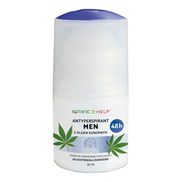 Botanic Help Men, antyperspirant z olejem konopnym 48H