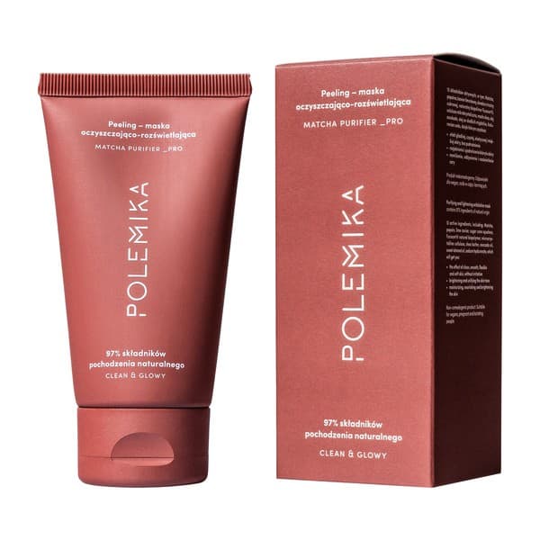 Matcha Purifier Pro, Oczyszczająco–rozświetlający peeling–maska