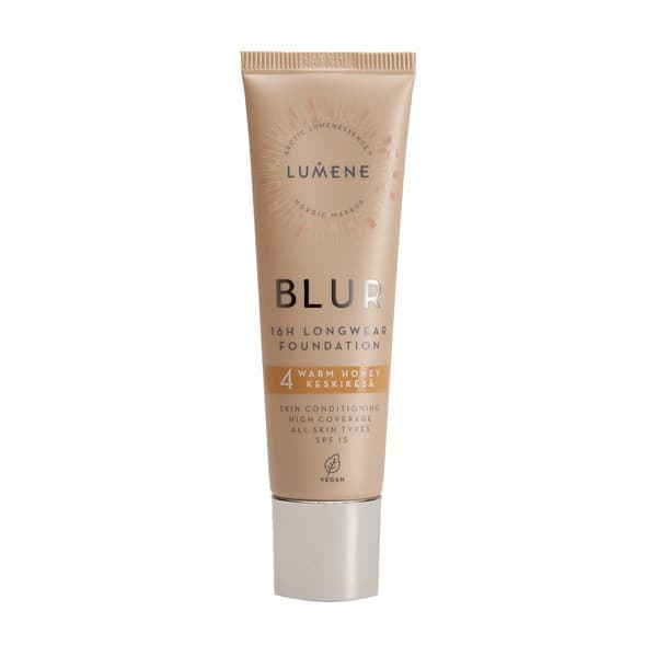 Blur 16h Longwear Foundation, długotrwały podkład SPF 15, 4 Warm Honey