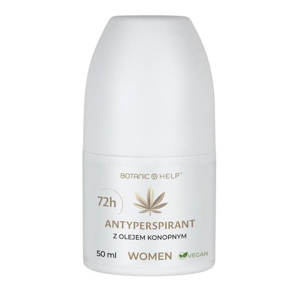 Botanic Help Women, antyperspirant z olejem konopnym 72H