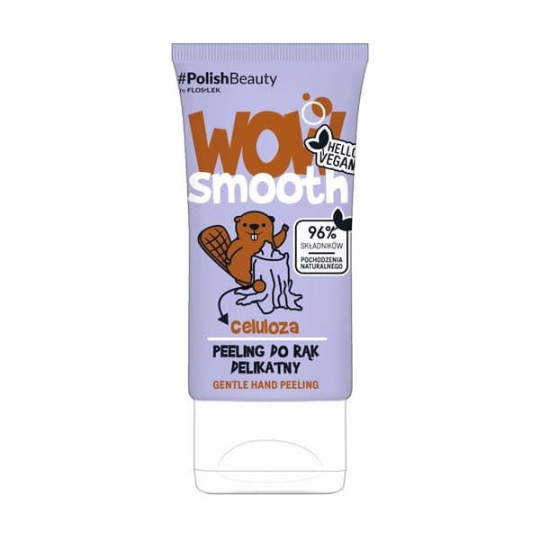Flos-Lek WOW Smooth!, delikatny peeling do rąk Celuloza