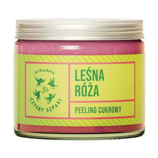 Mydlarnia 4 Szpaki, Peeling cukrowy, Leśna Róża