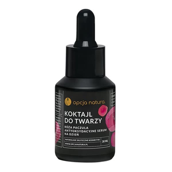 Natura, antyoksydacyjne serum do twarzy na dzień, Róża & Paczula