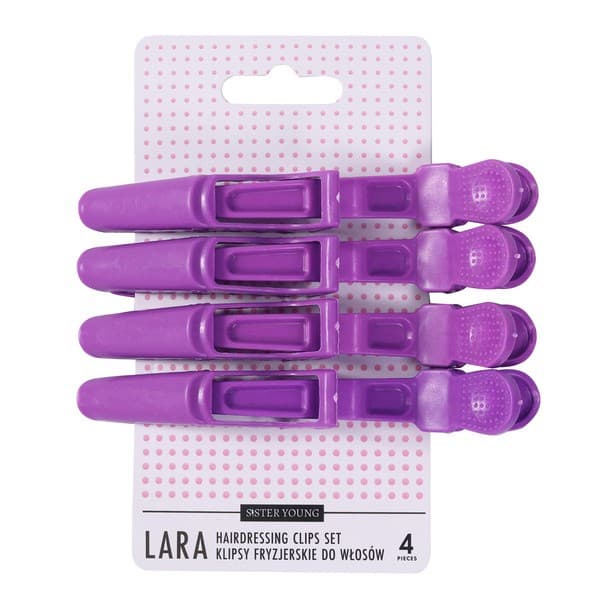 Young, Lara, klipsy fryzjerskie, Violet