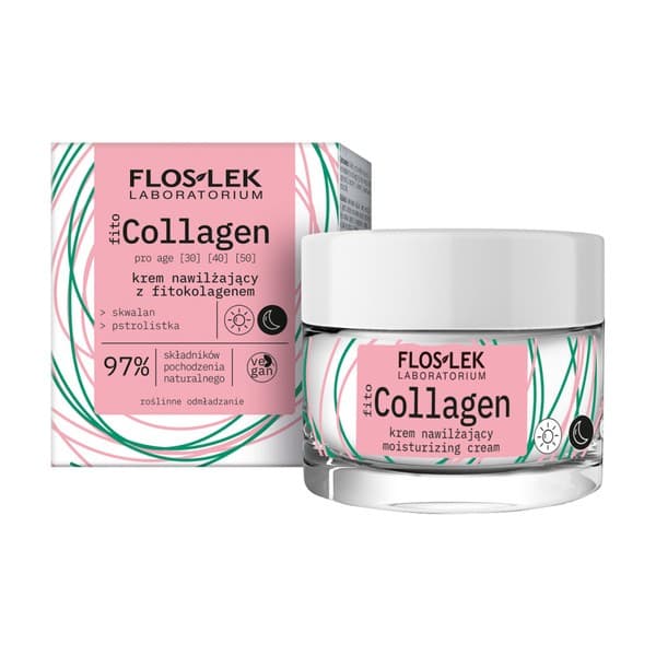 Flos-Lek fitoCollagen pro age, krem nawilżający z fitokolagenem na dzień i na noc