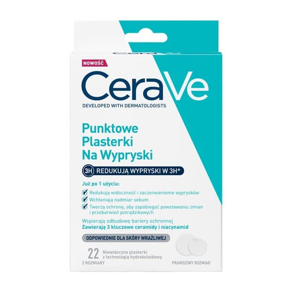 punktowe plasterki na wypryski