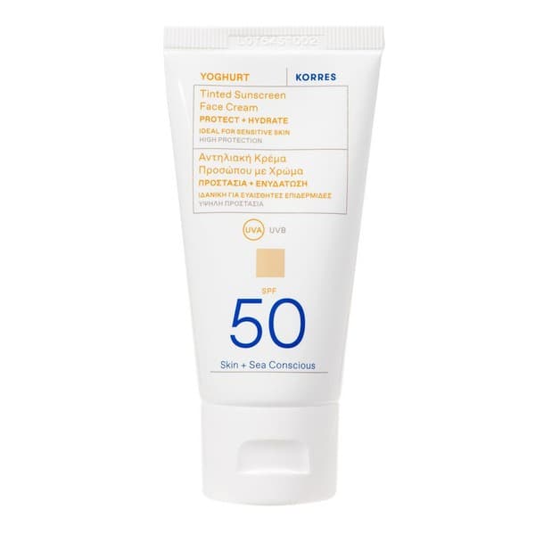 Yoghurt, ochronny krem koloryzujący do twarzy SPF 50