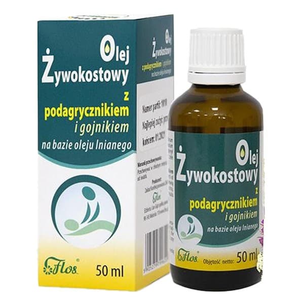 olej żywokostowy z podagrycznikiem i gojnikiem