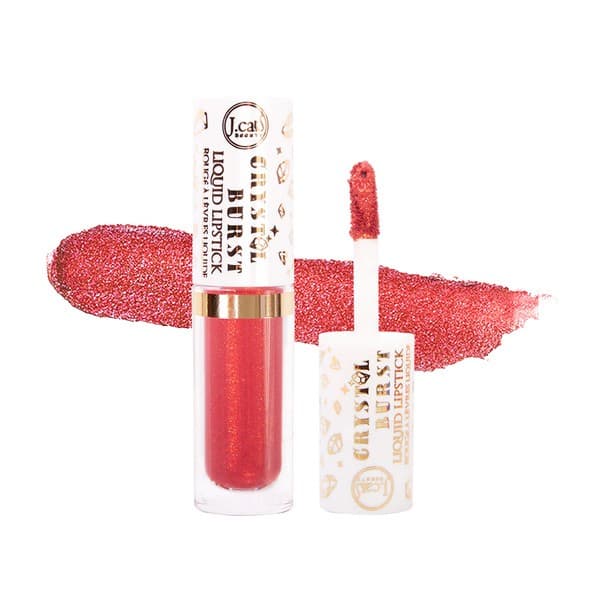 Crystal Burst Liquid Lipstick, błyszczyk do ust z drobinkami 106 Punk Magenta