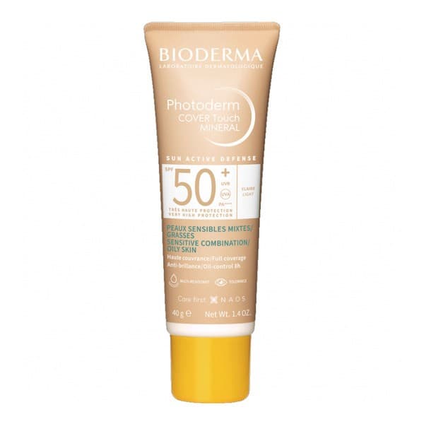 Photoderm Cover Touch Mineral, kryjący fluid jasny, SPF 50+