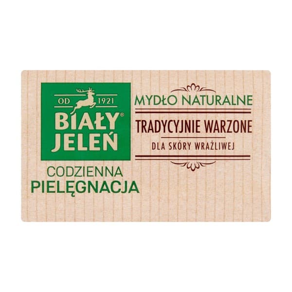 Jeleń, mydło w kostce, z lnem
