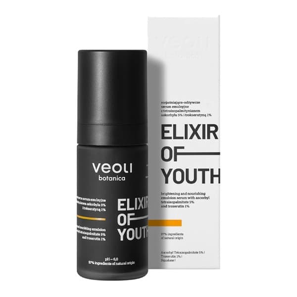 Elixir of Youth, emulsyjne serum rozjaśniająco-odżywcze