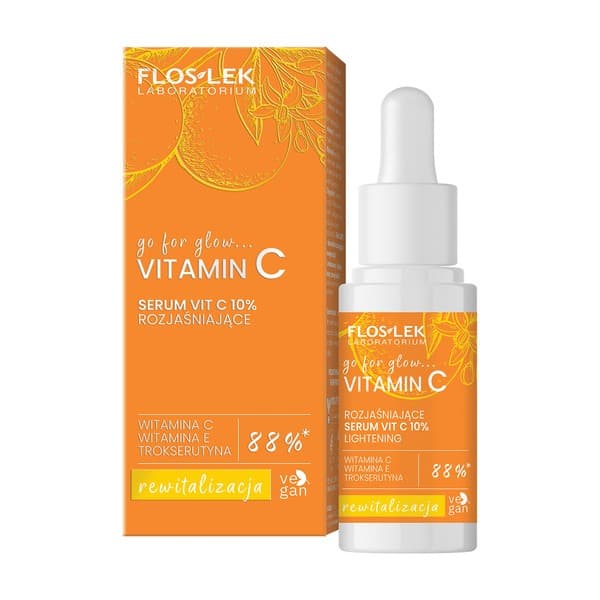 Flos-Lek Go For Glow Vitamin C, rozjaśniające serum Vit C 10%
