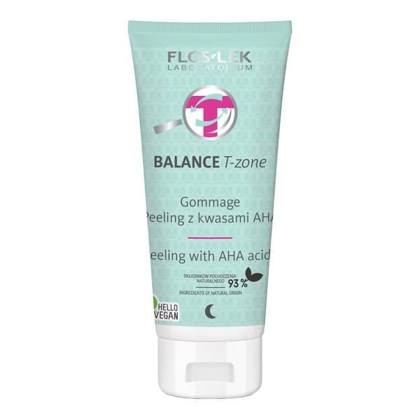 Flos-Lek Laboratorium, Balance T-zone, gommage peeling z kwasami AHA