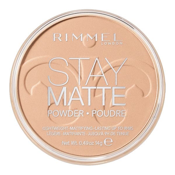 RIMMEL STAY MATTE LONG LASTING Matujący puder prasowany 005 Silky Beige
