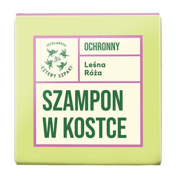 Mydlarnia 4 Szpaki, Leśna róża, ochronny szampon w kostce