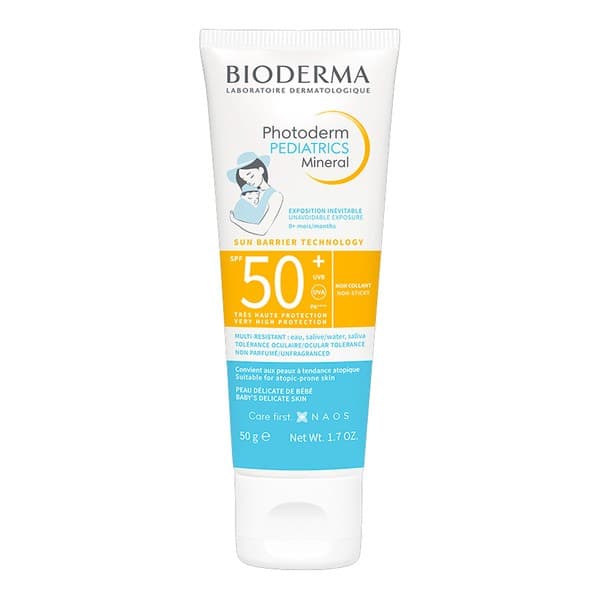 Photoderm Pediatrics Mineral SPF 50+, fluid mineralny do skóry wrażliwej i alergicznej dla dzieci