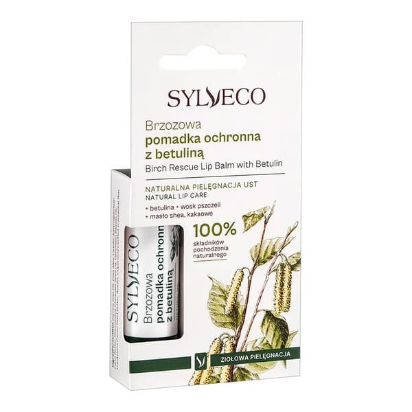 Brzozowa pomadka ochronna do ust z betuliną i naturalnymi olejami Sylveco