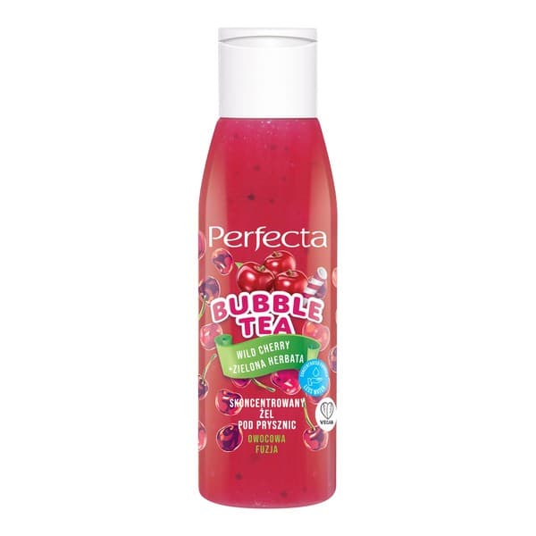 Bubble Tea Żel pod prysznic Wild Cherry+Zielona Herbata