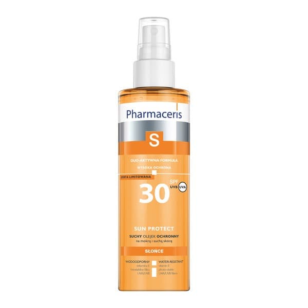 S, suchy olejek ochronny do ciała, SPF 30