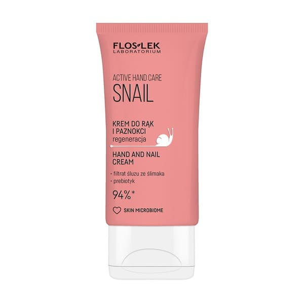 Flos-Lek Active Hand Care Snail, krem do rąk i paznokci