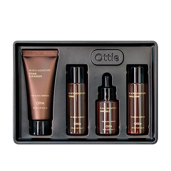 Black Signature Miniature Set, zestaw do pielęgnacji cery dojrzałej ze śluzem ślimaka, 3 x +