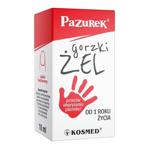 Pazurek, gorzki żel przeciw obgryzaniu paznokci