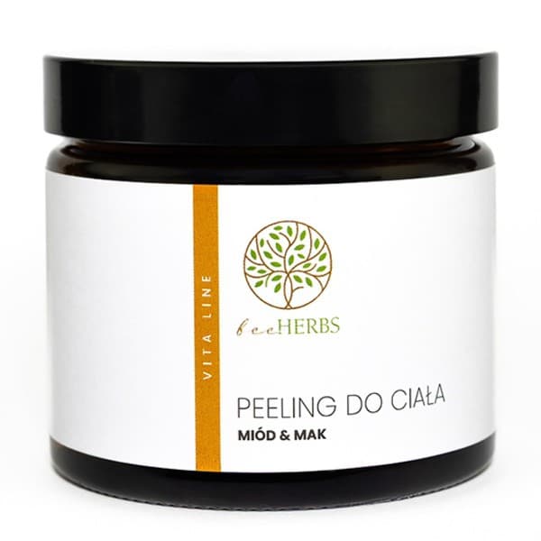 peeling do ciała, miód & mak