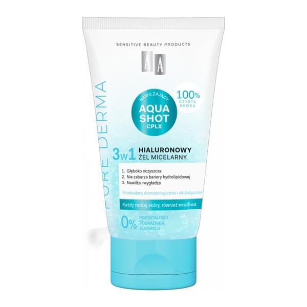 Pure Derma, hialuronowy żel micelarny 3w1