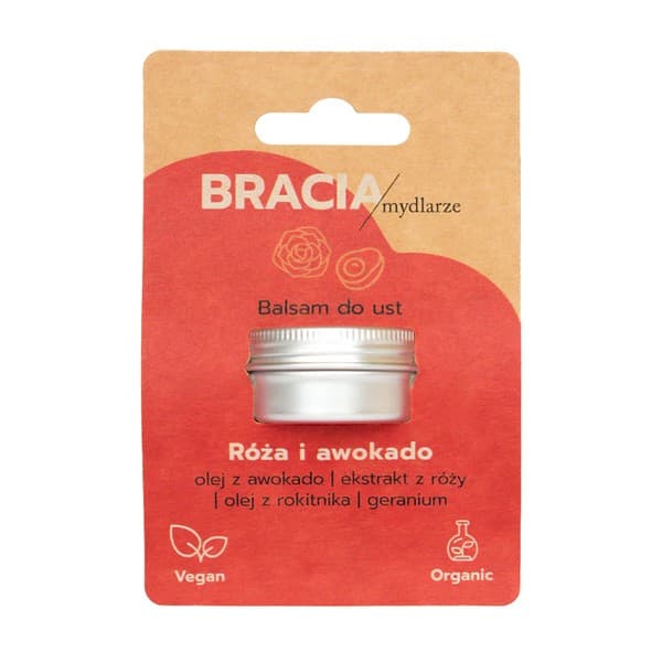 Mydlarze, balsam do ust, Róża i awokado