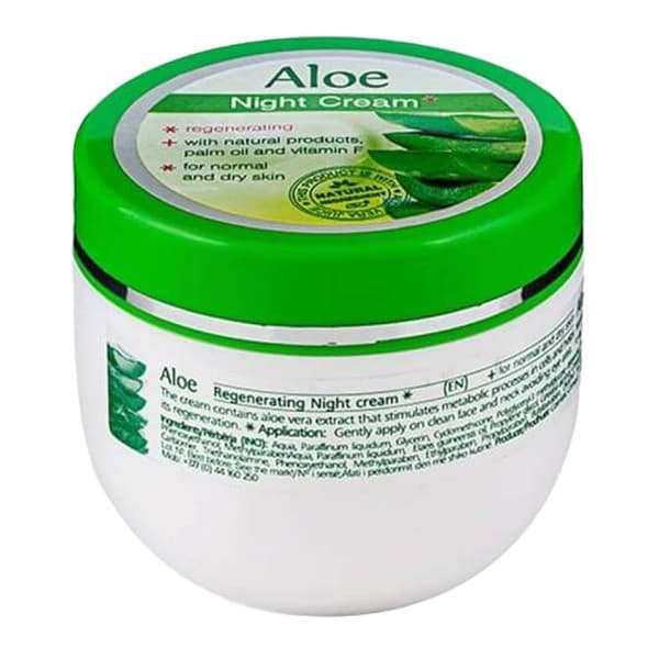 Aloe, krem do twarzy na noc z efektem chłodzącym i aloesem