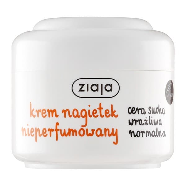 krem nagietek nieperfumowany, cera sucha, wrażliwa, normalna