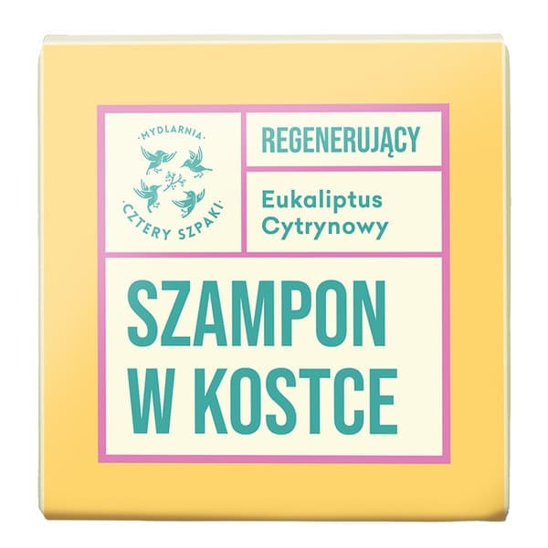 Mydlarnia 4 Szpaki, Eukaliptus Cytrynowy, regenerujacy szampon w kostce